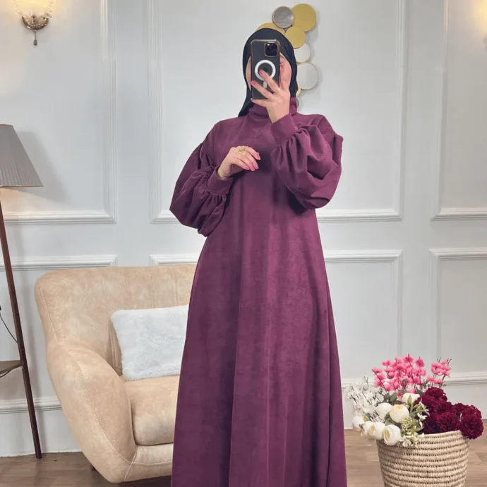 Robe hijab évasé
